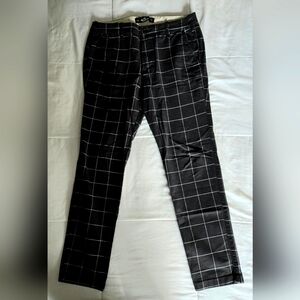 Hollister Skinny Windowpane Check Chino Pants.